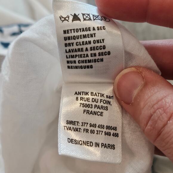 Antik Batik Daylee Long Dress Size M Floral Embroidered Boho Maxi V-Neck Boho - Picture 13 of 14